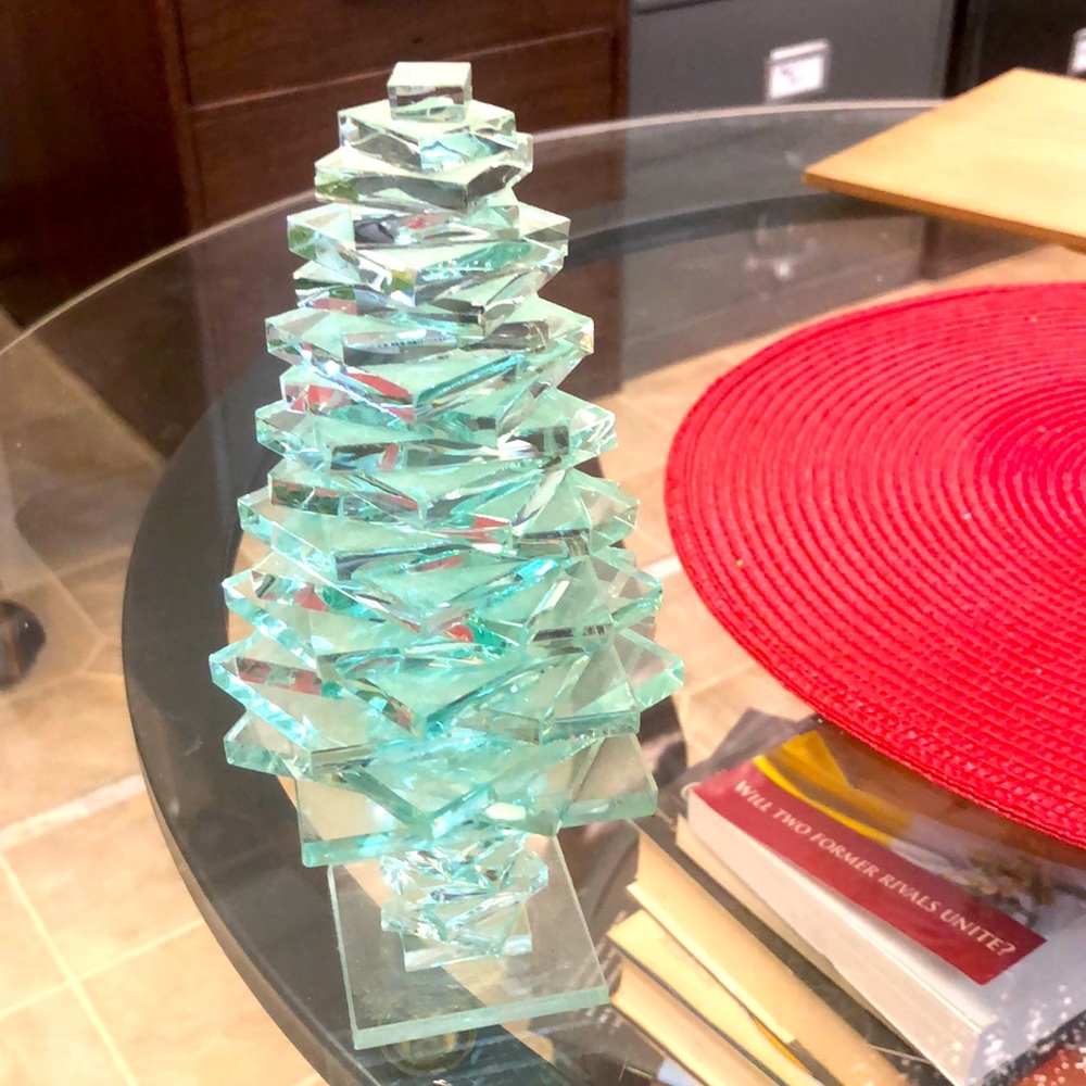 GLASS CHRISTMAS TREE